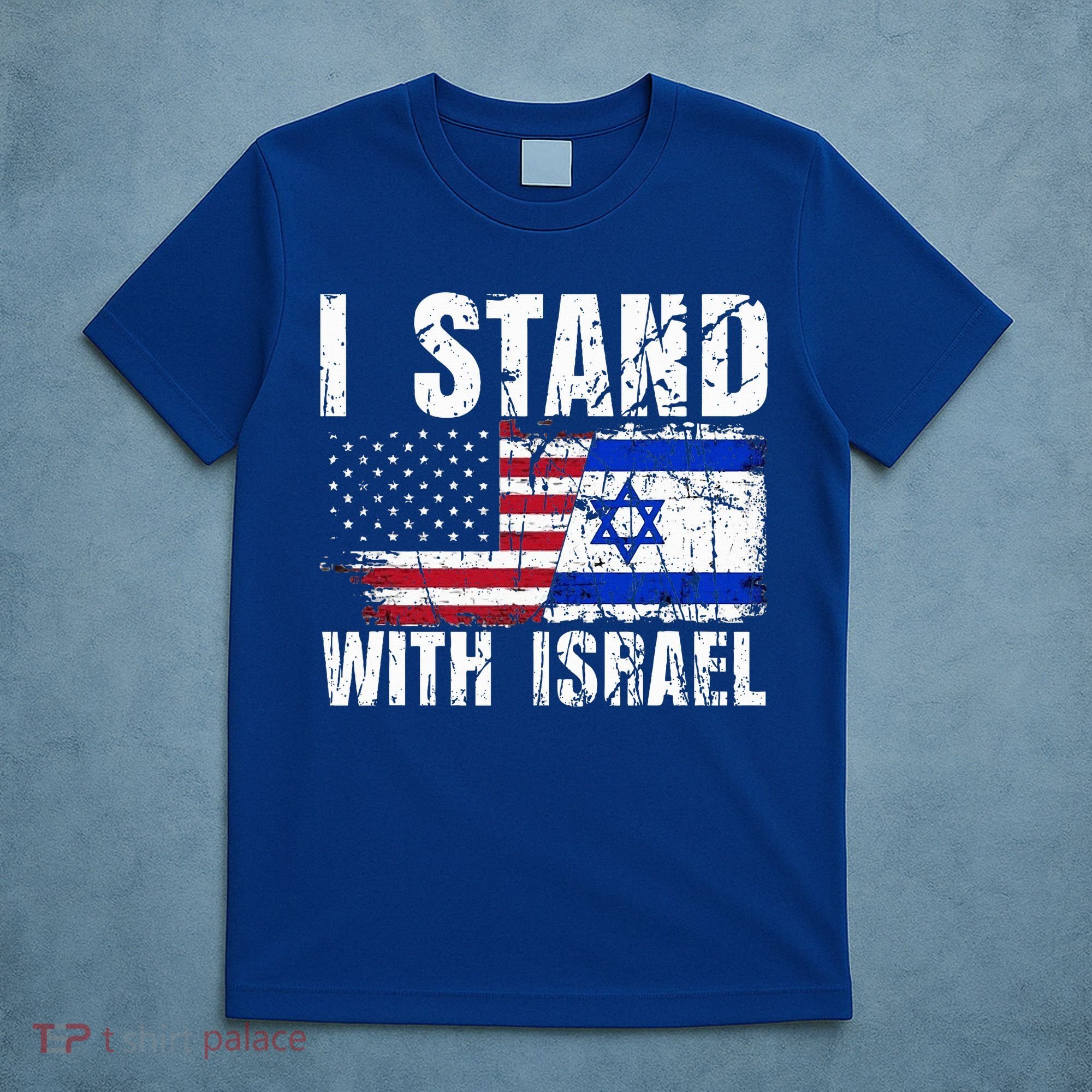 Israeli American Flag Pride Israel Usa Star Of Jerusalem T-Shirt