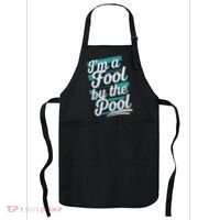 IM A Fool By The Pool Funny Swimming Team Swim Lover Joke Apron thumb 0