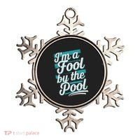 IM A Fool By The Pool Funny Swimming Team Swim Lover Joke Ornament thumb 0