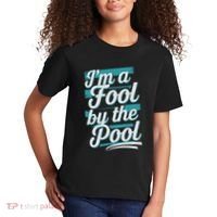IM A Fool By The Pool Funny Swimming Team Swim Lover Joke Kids T-Shirt thumb 2