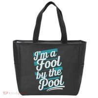 IM A Fool By The Pool Funny Swimming Team Swim Lover Joke Tote Bag thumb 0