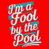 IM A Fool By The Pool Funny Swimming Team Swim Lover Joke Santa Hat thumb 1