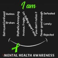 I Am Fine Mental Health Awareness Ribbon Green Baby Bodysuit thumb 2