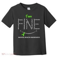 I Am Fine Mental Health Awareness Ribbon Green Toddler T-Shirt thumb 0