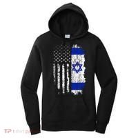 Israeli American Flag Pride Israel USA Israeli Women's Hoodie thumb 0