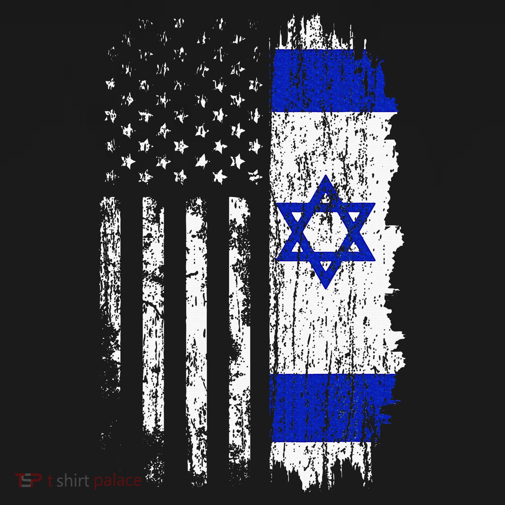 Israeli American Flag Pride Israel USA Israeli Women's Hoodie