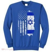 Israeli American Flag Pride Israel USA Israeli Sweatshirt thumb 0
