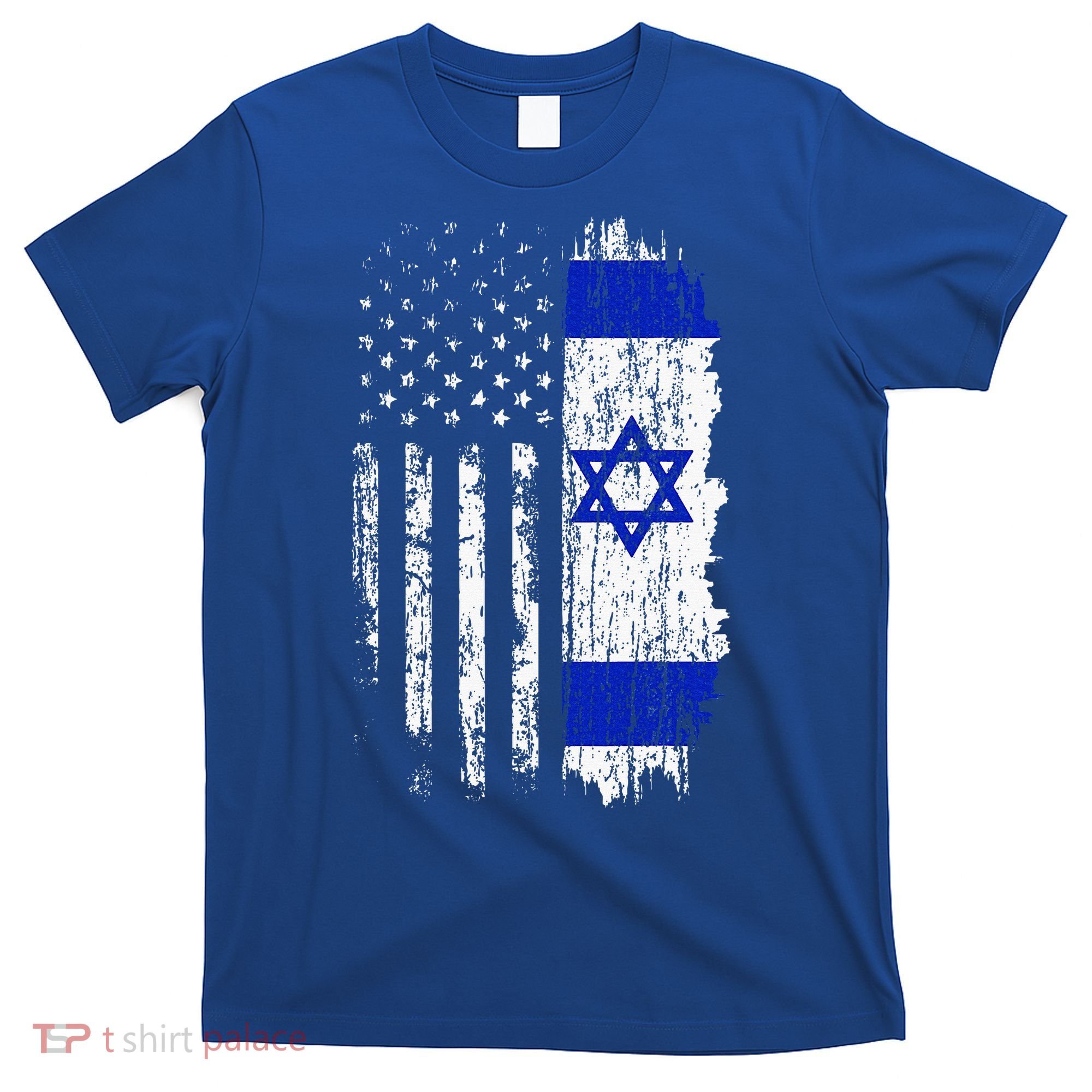 Israeli American Flag Pride Israel USA Israeli T-Shirt
