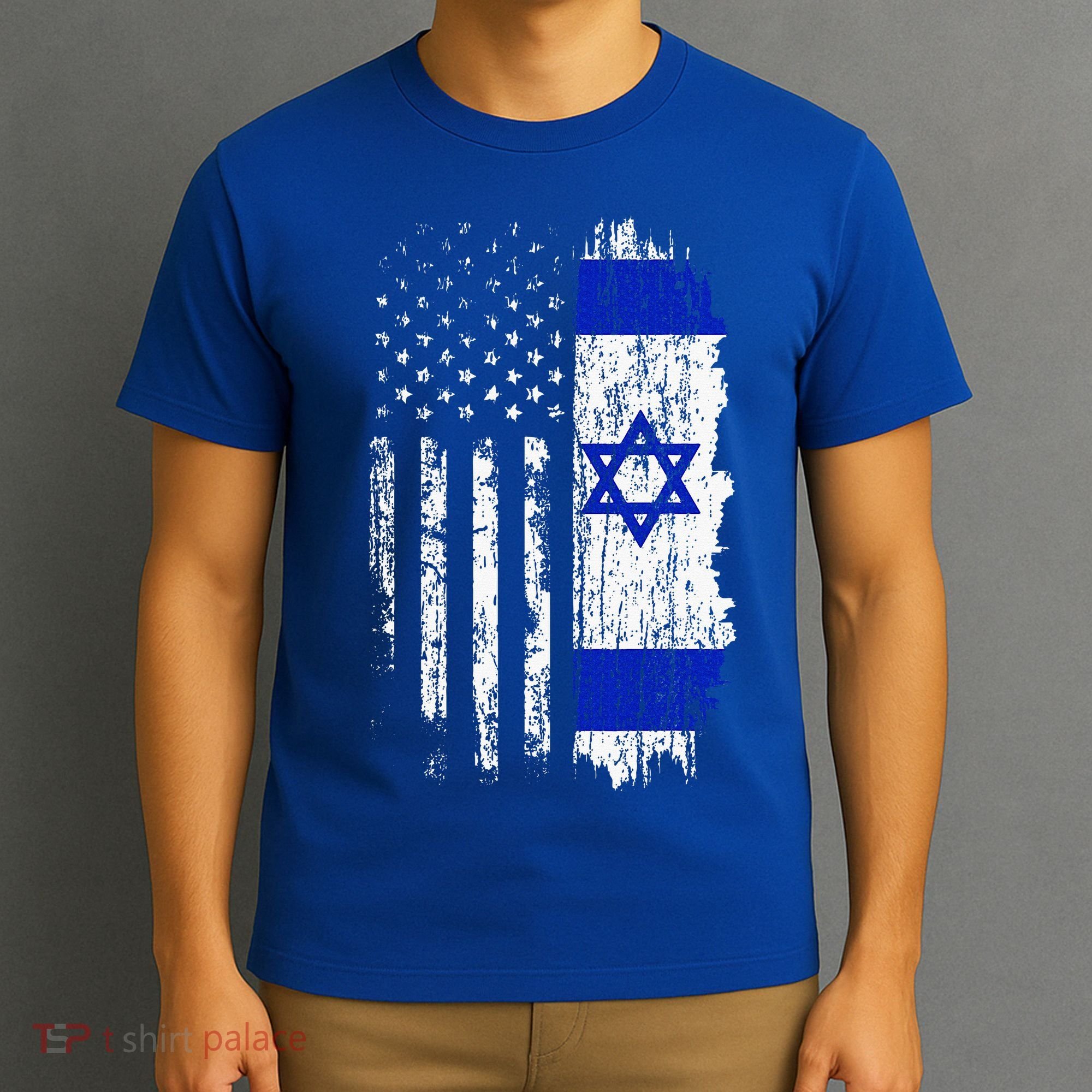 Israeli American Flag Pride Israel USA Israeli T-Shirt