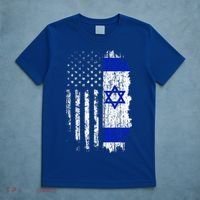 Israeli American Flag Pride Israel USA Israeli T-Shirt thumb 5