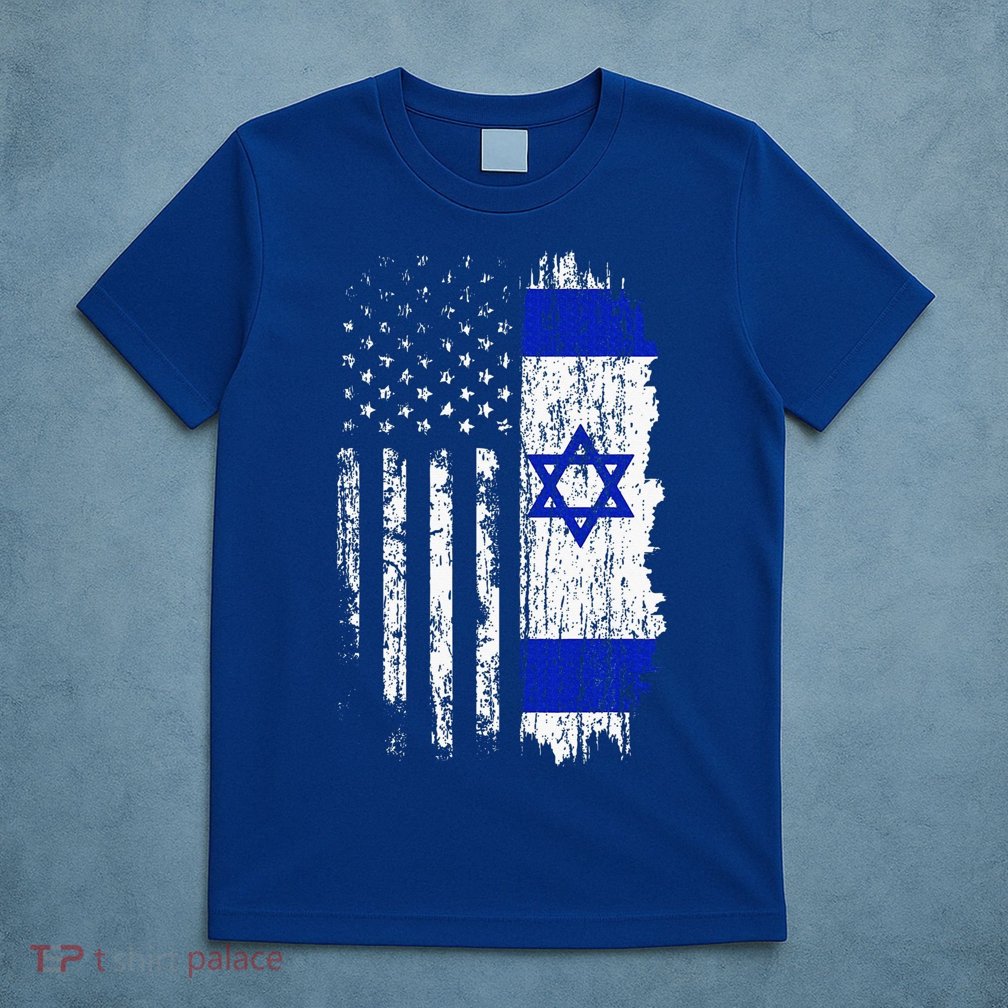 Israeli American Flag Pride Israel USA Israeli T-Shirt