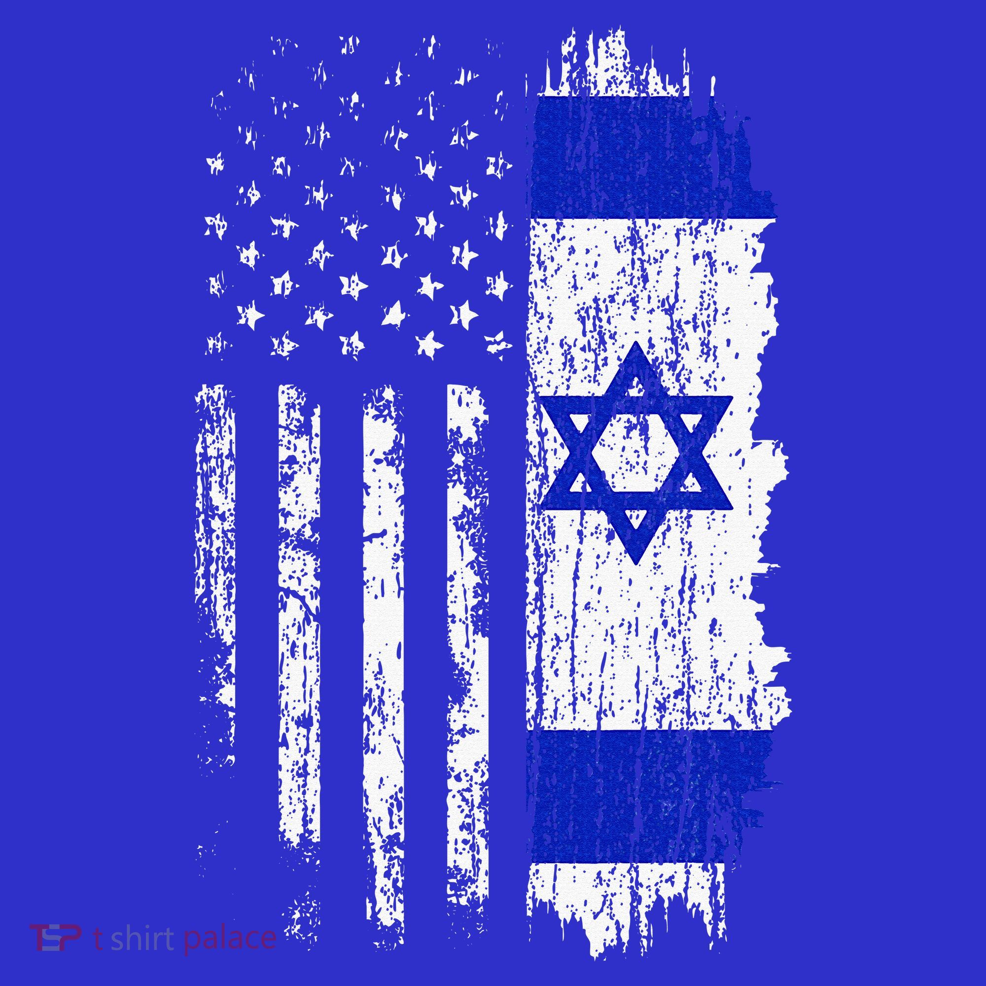 Israeli American Flag Pride Israel USA Israeli T-Shirt