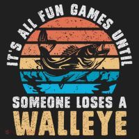 It's All Fun And Game Until Someone Loses A Walleye Fishing Women's Sweatshirt thumb 2