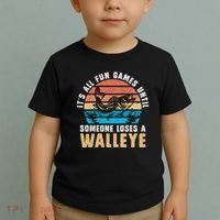 It's All Fun And Game Until Someone Loses A Walleye Fishing Toddler T-Shirt thumb 2