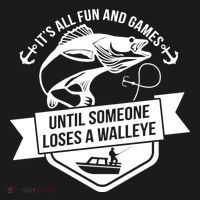 Its All Fun And Games Until Someone Loses A Walleye Fishing Gift Doggie Tank thumb 4