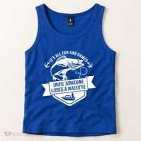 Its All Fun And Games Until Someone Loses A Walleye Fishing Gift Tank Top thumb 2