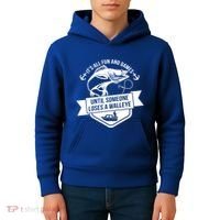 Its All Fun And Games Until Someone Loses A Walleye Fishing Gift Kids Hoodie thumb 4