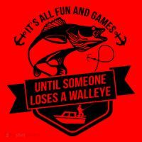 Its All Fun And Games Until Someone Loses A Walleye Fishing Gift Santa Hat thumb 1