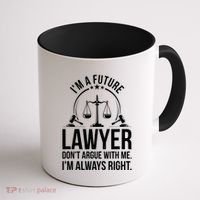 Im A Future Lawyer Apparel Law Student Gift Coffee Mug thumb 1