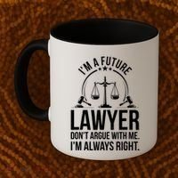Im A Future Lawyer Apparel Law Student Gift Coffee Mug thumb 2