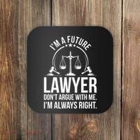 Im A Future Lawyer Apparel Law Student Gift Coaster thumb 0