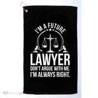 Im A Future Lawyer Apparel Law Student Gift Golf Towel thumb 0