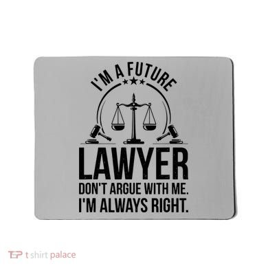 Im A Future Lawyer Apparel Law Student Gift Mousepad