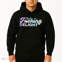 Im A Fucking Delight Funny Sarcasm Im A Delight Tie Dye Hoodie thumb 2