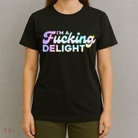 Im A Fucking Delight Funny Sarcasm Im A Delight Tie Dye T-Shirt thumb 4