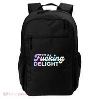 Im A Fucking Delight Funny Sarcasm Im A Delight Tie Dye Backpack thumb 0