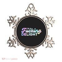 Im A Fucking Delight Funny Sarcasm Im A Delight Tie Dye Ornament thumb 0