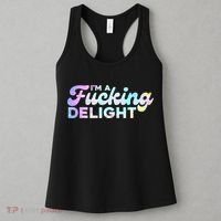 Im A Fucking Delight Funny Sarcasm Im A Delight Tie Dye Women's Tank Top thumb 3