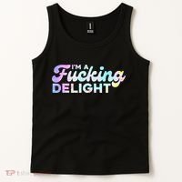 Im A Fucking Delight Funny Sarcasm Im A Delight Tie Dye Tank Top thumb 2