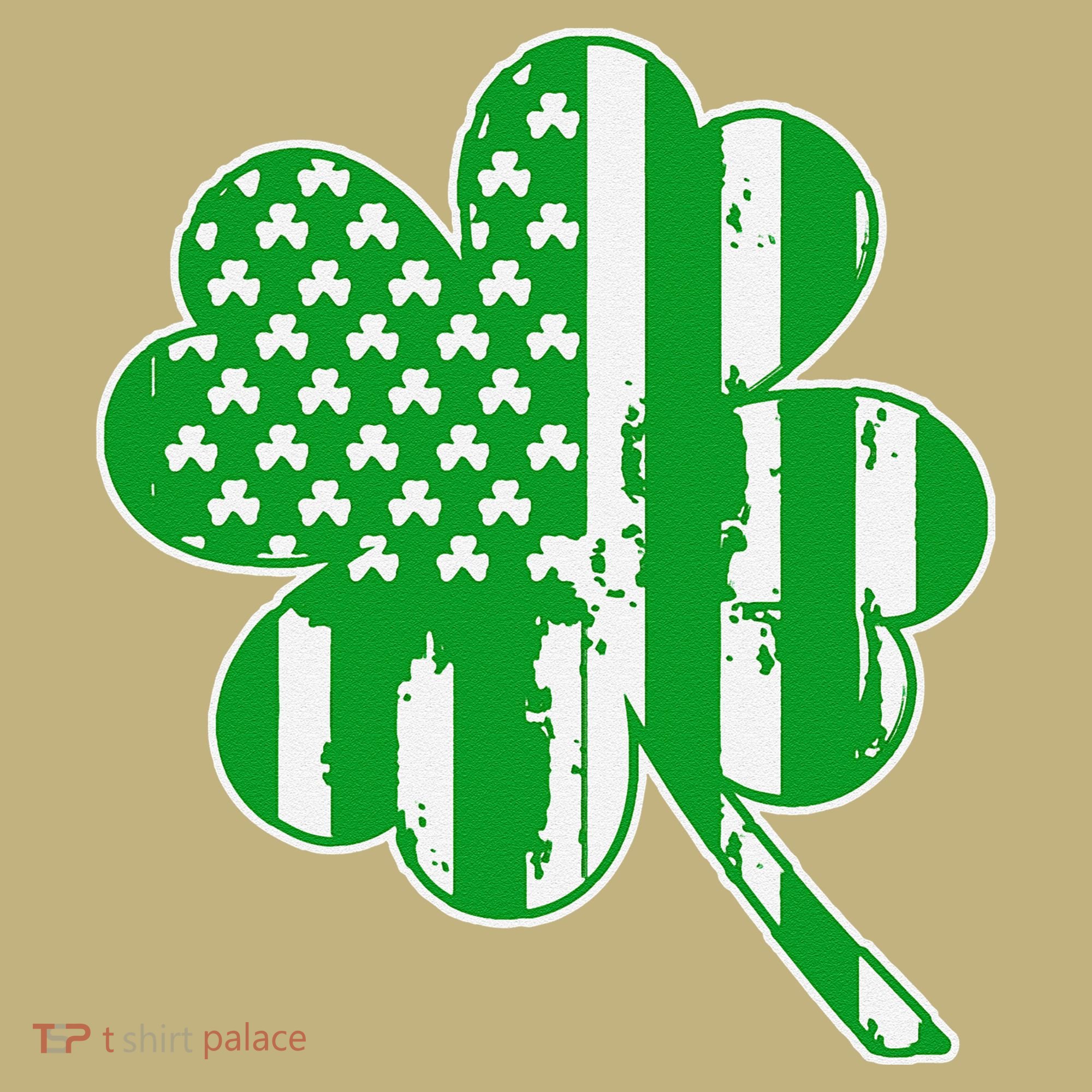 Irish American Flag Vintage Shamrock St Patricks Day Sweatshirt