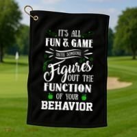 It's All Fun And Games Special Education Teacher Gift Golf Towel thumb 1