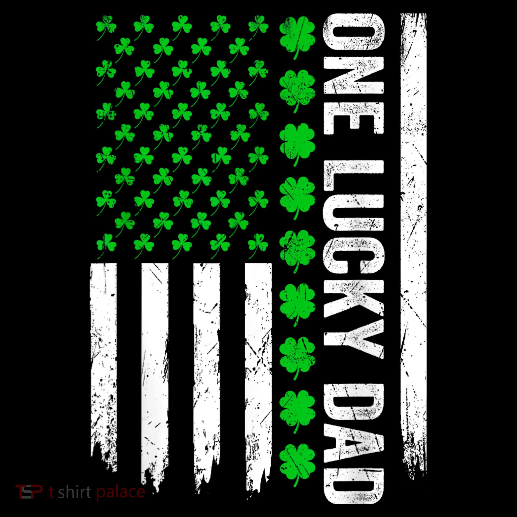 Irish American Flag One Lucky Dad Shamrock St PatrickS Day Coffee Mug