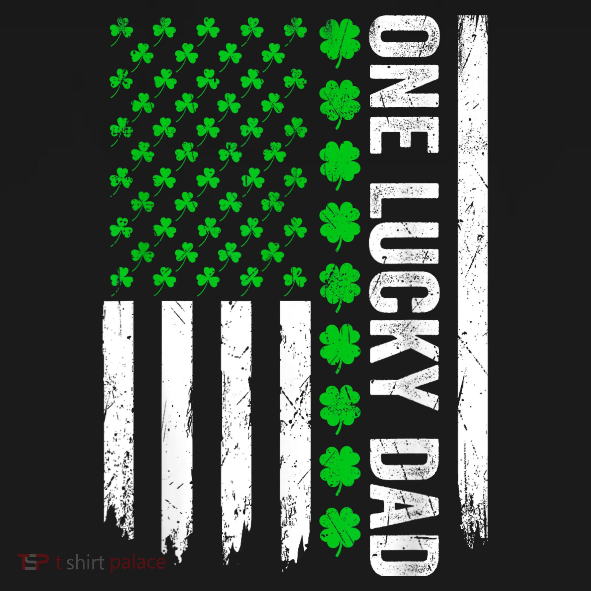 Irish American Flag One Lucky Dad Shamrock St PatrickS Day Women's Hoodie