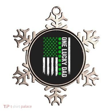 Irish American Flag One Lucky Dad Shamrock St PatrickS Day Ornament