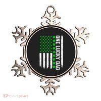 Irish American Flag One Lucky Dad Shamrock St PatrickS Day Ornament thumb 0