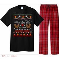 ItS A Funny Squeaky Sound Christmas Squirrel Ugly Funny Gift Pajama Set thumb 0