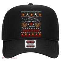 ItS A Funny Squeaky Sound Christmas Squirrel Ugly Funny Gift Hat thumb 0