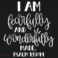 I Am Fearfully And Wonderfully Made Psalm 139:14 Christian Meaningful Gift Women's Hoodie thumb 2