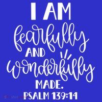 I Am Fearfully And Wonderfully Made Psalm 139:14 Christian Meaningful Gift Mousepad thumb 1