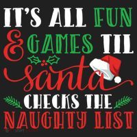 It's All Fun And Games Until Santa Checks Naughty List Xmas Gift Beanie thumb 2