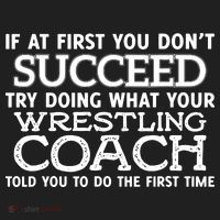 If At First You Dont Succeed Funny Wrestling Coach Beanie thumb 2