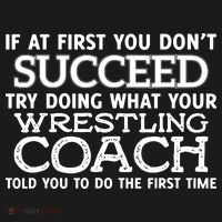 If At First You Dont Succeed Funny Wrestling Coach Ornament thumb 1