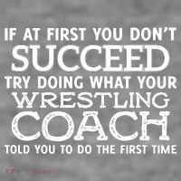 If At First You Dont Succeed Funny Wrestling Coach Women's Racerback Cropped Tank thumb 2