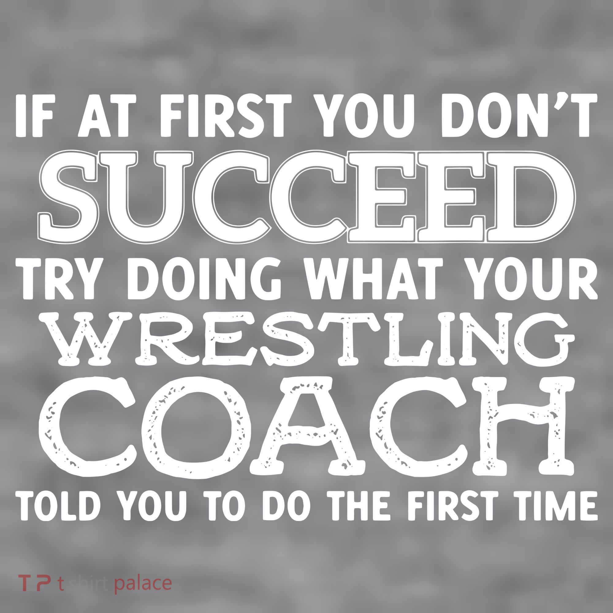 If At First You Dont Succeed Funny Wrestling Coach Women's Racerback Cropped Tank