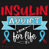 Insulin Addict For Life Diabetes Awareness Ornament thumb 1