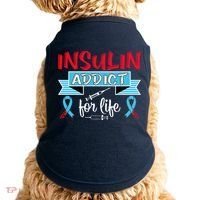 Insulin Addict For Life Diabetes Awareness Doggie Tank thumb 0